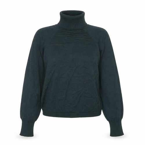 Talbots Women’s Green Roll Neck Cotton Petite Jumper Size S
