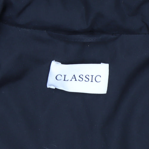 Marks and Spencer Women’s Black Fur Trim Hooded Parka Coat Size 8