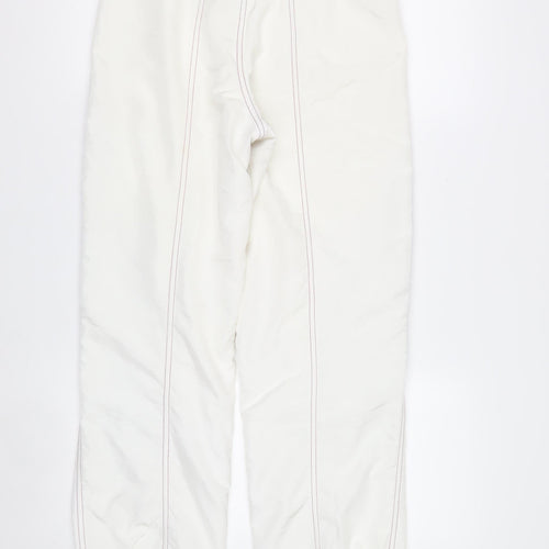 Chervò Womens White 80s Ski Snow Pants Size 10 Retro Geometric