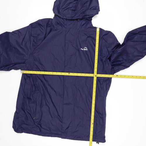 Peter Storm Men’s Blue XL Waterproof Hooded Rain Jacket
