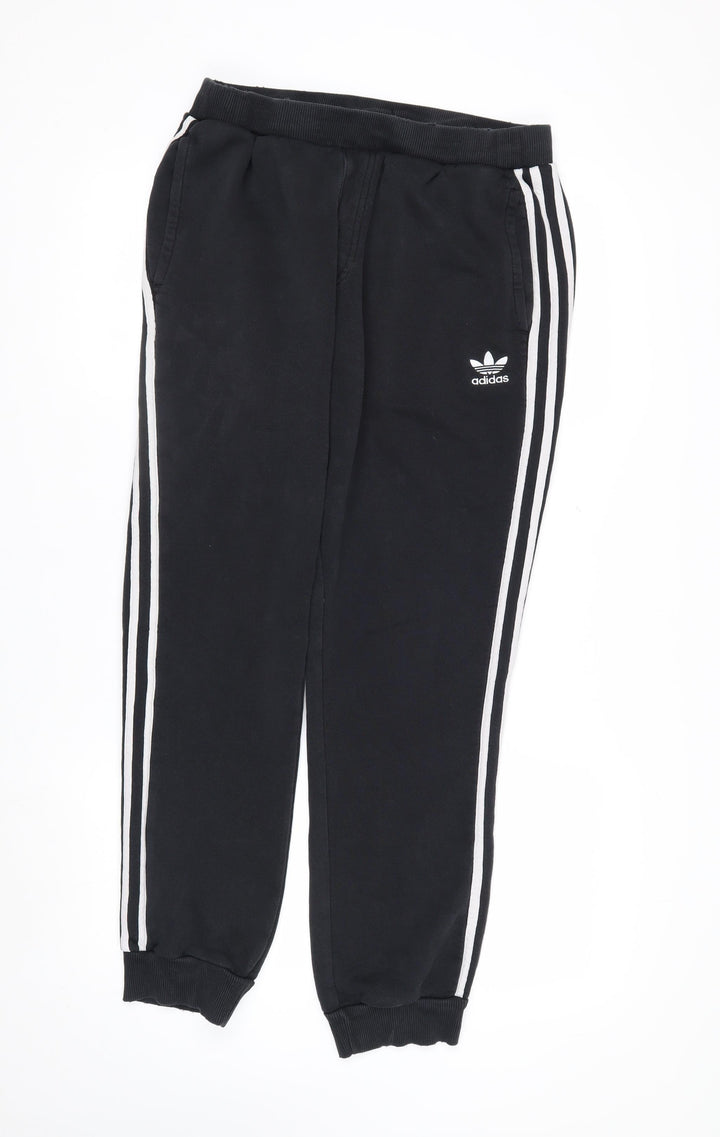 Adidas Men's Black Jogger Trousers M Casual Fleece Track Pants