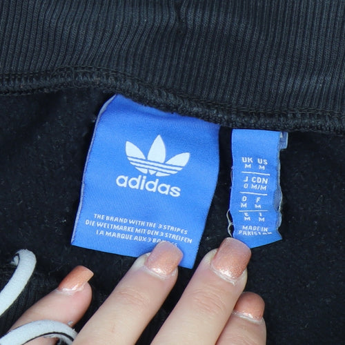 Adidas Men's Black Jogger Trousers M Casual Fleece Track Pants