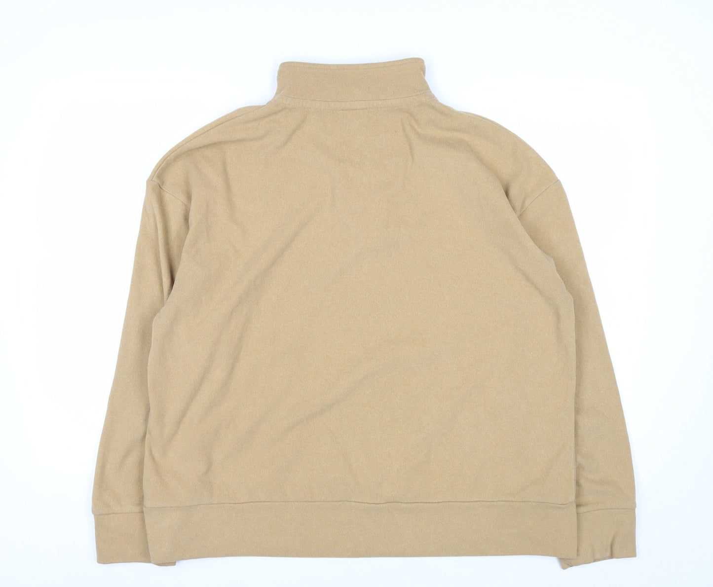 Next Women’s Beige 1/4 Zip Fleece Pullover Sweatshirt Size 18