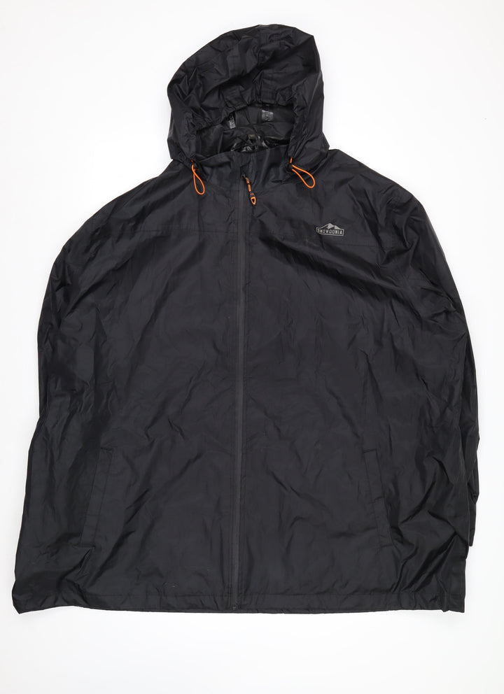 Snowdonia Men’s Black 4XL Hooded Waterproof Windbreaker Jacket