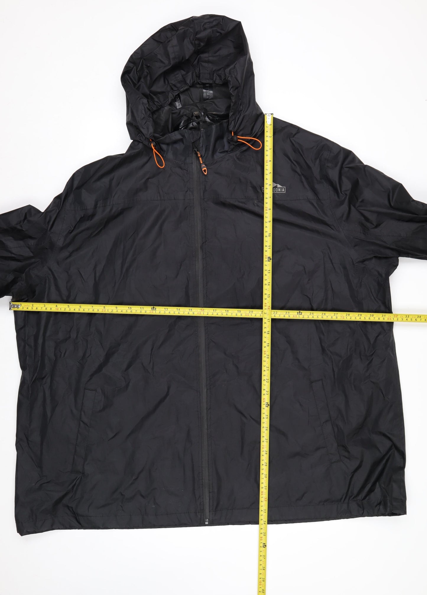 Snowdonia Men’s Black 4XL Hooded Waterproof Windbreaker Jacket