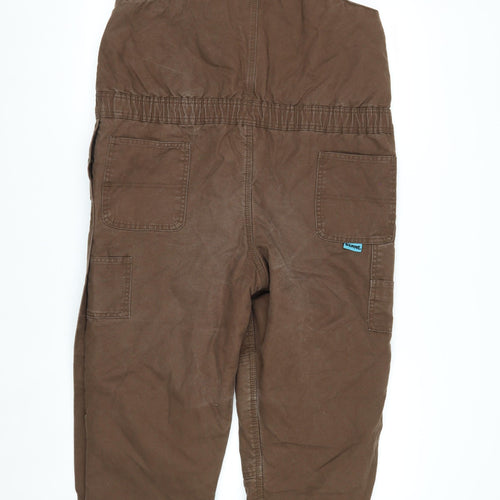 Berne Youth Brown Insulated Canvas Workwear Dungarees L