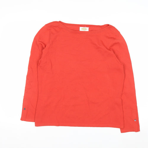 Talbots Women's Red Medium Boat Neck Knit Pullover Jumper