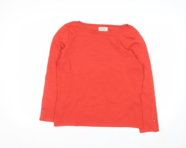 Talbots Women's Red Medium Boat Neck Knit Pullover Jumper
