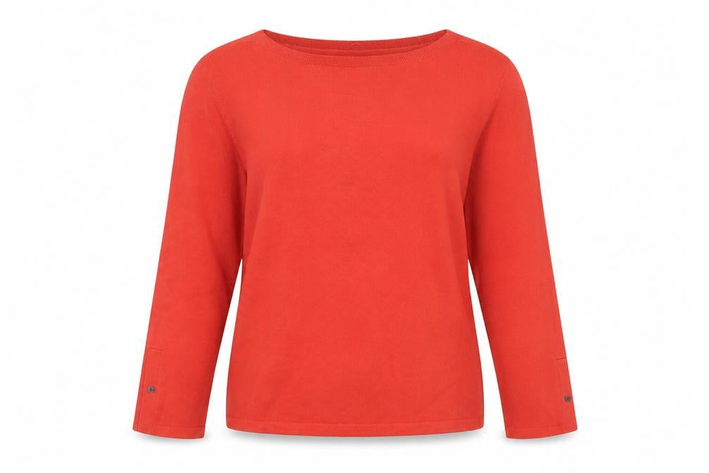 Talbots Women's Red Medium Boat Neck Knit Pullover Jumper