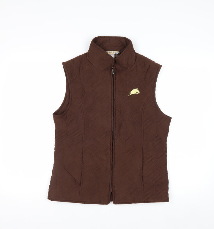 10,000 ft Above Sea Level Women's Brown Quilted Waistcoat S