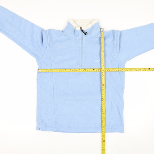 Musto Women Blue Fleece 1/2 Zip Pullover Sweatshirt Size 10
