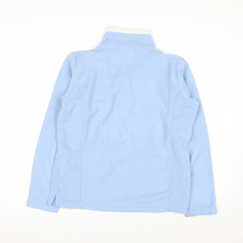 Musto Women Blue Fleece 1/2 Zip Pullover Sweatshirt Size 10