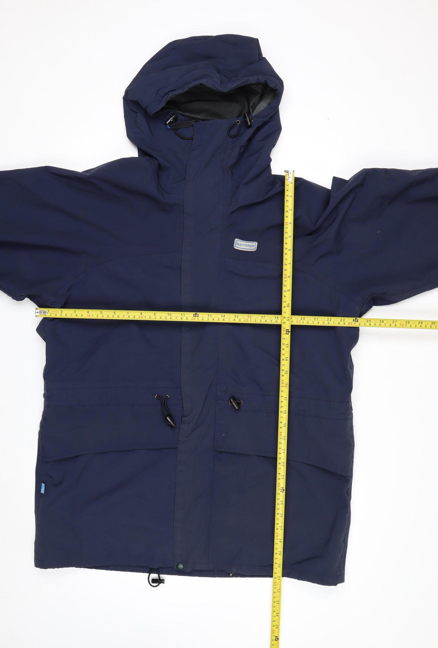 Karrimor Mens Blue XL Waterproof Parka Jacket Hooded Outdoor
