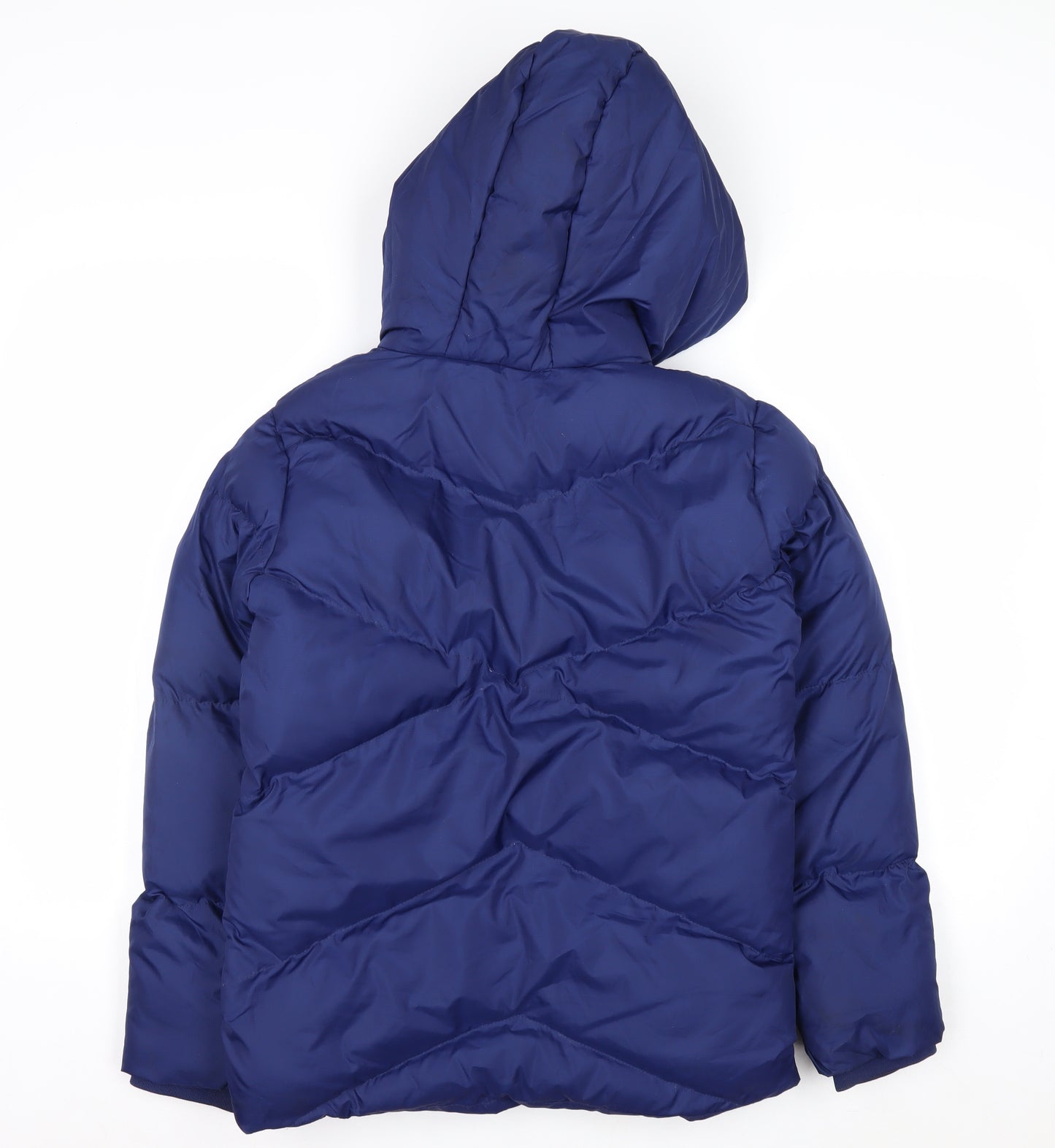 Tokyo Laundry Boys Blue Hooded Puffer Jacket 11-12 Years Winter Zip Coat