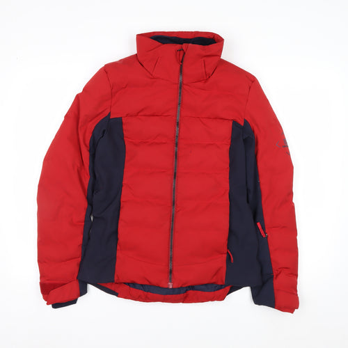 Salomon Men's Red XS Puffer Jacket Ski Water Resistant Winter Coat