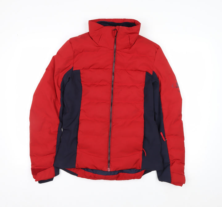 Salomon Men's Red XS Puffer Jacket Ski Water Resistant Winter Coat