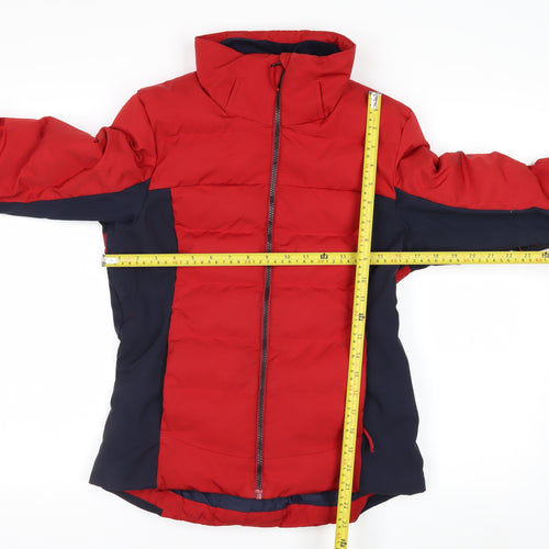 Salomon Men's Red XS Puffer Jacket Ski Water Resistant Winter Coat