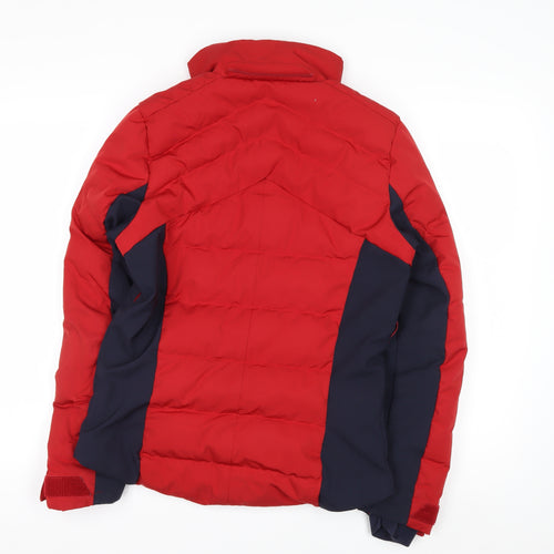 Salomon Men's Red XS Puffer Jacket Ski Water Resistant Winter Coat