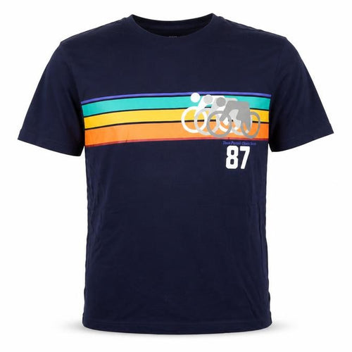 Marks and Spencer Men's Navy Graphic Cycling Print T-Shirt Small
