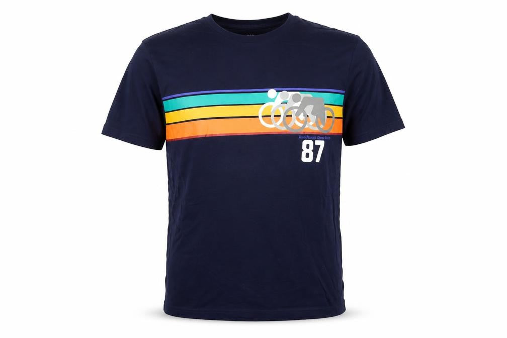 Marks and Spencer Men's Navy Graphic Cycling Print T-Shirt Small