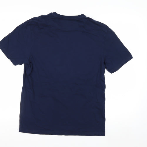 Marks and Spencer Men's Navy Graphic Cycling Print T-Shirt Small