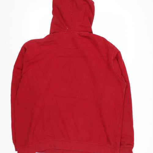 Champion Men's Red Pullover Hoodie 1XL Cotton Blend Athletic Style
