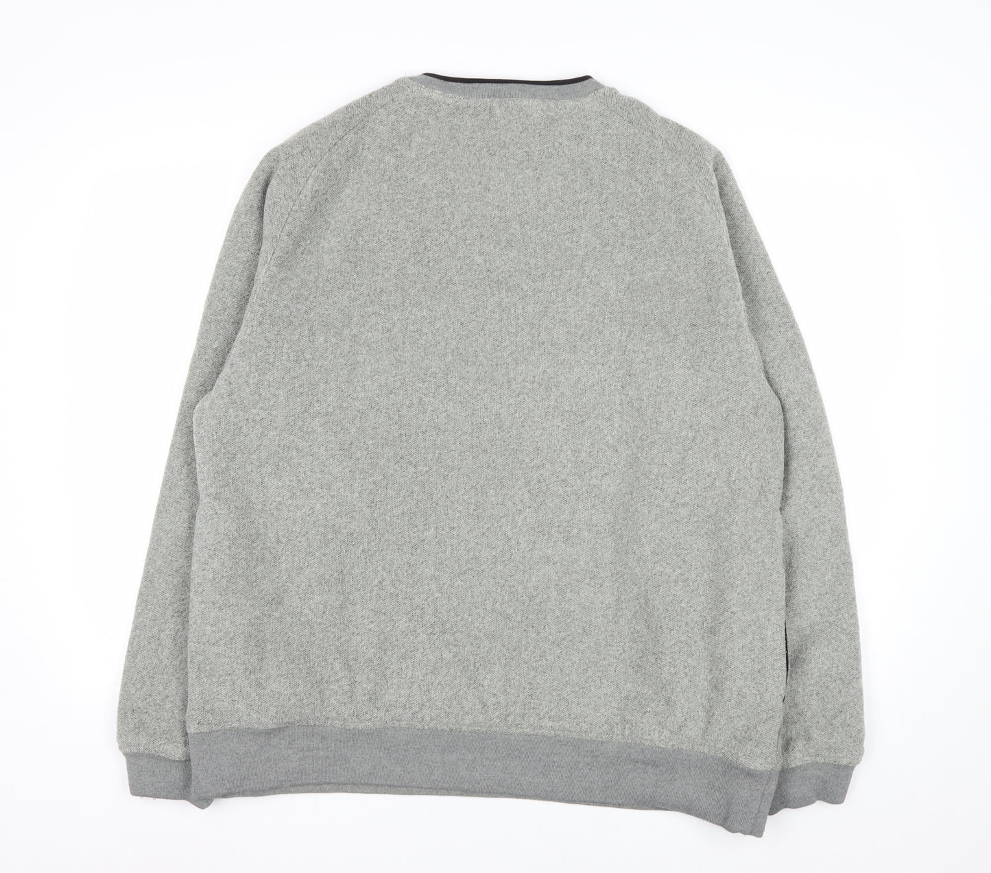 Maine New England Men's Grey V-Neck Fleece Sweatshirt XL