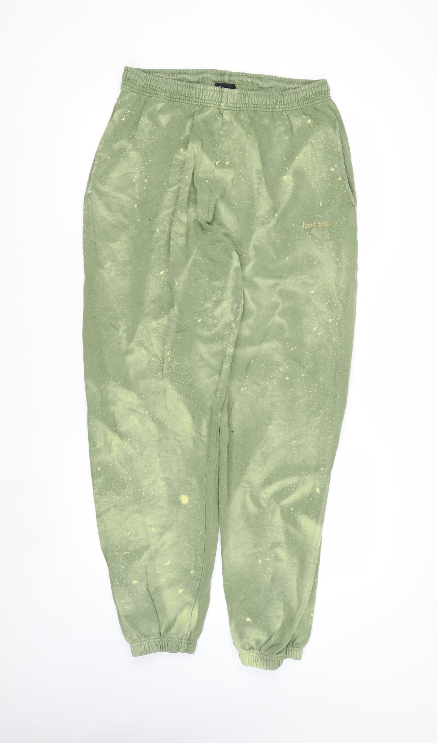 iets frans Men’s Green Jogger Sweatpants M Regular Fit Cotton Blend