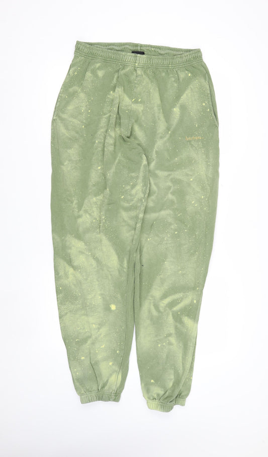 iets frans Men’s Green Jogger Sweatpants M Regular Fit Cotton Blend