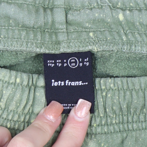 iets frans Men’s Green Jogger Sweatpants M Regular Fit Cotton Blend