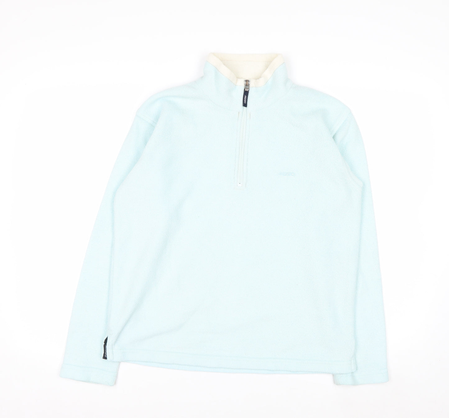 Musto Womens Light Blue 1/2 Zip Fleece Sweatshirt Size 12