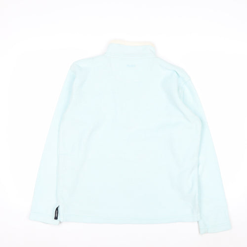 Musto Womens Light Blue 1/2 Zip Fleece Sweatshirt Size 12