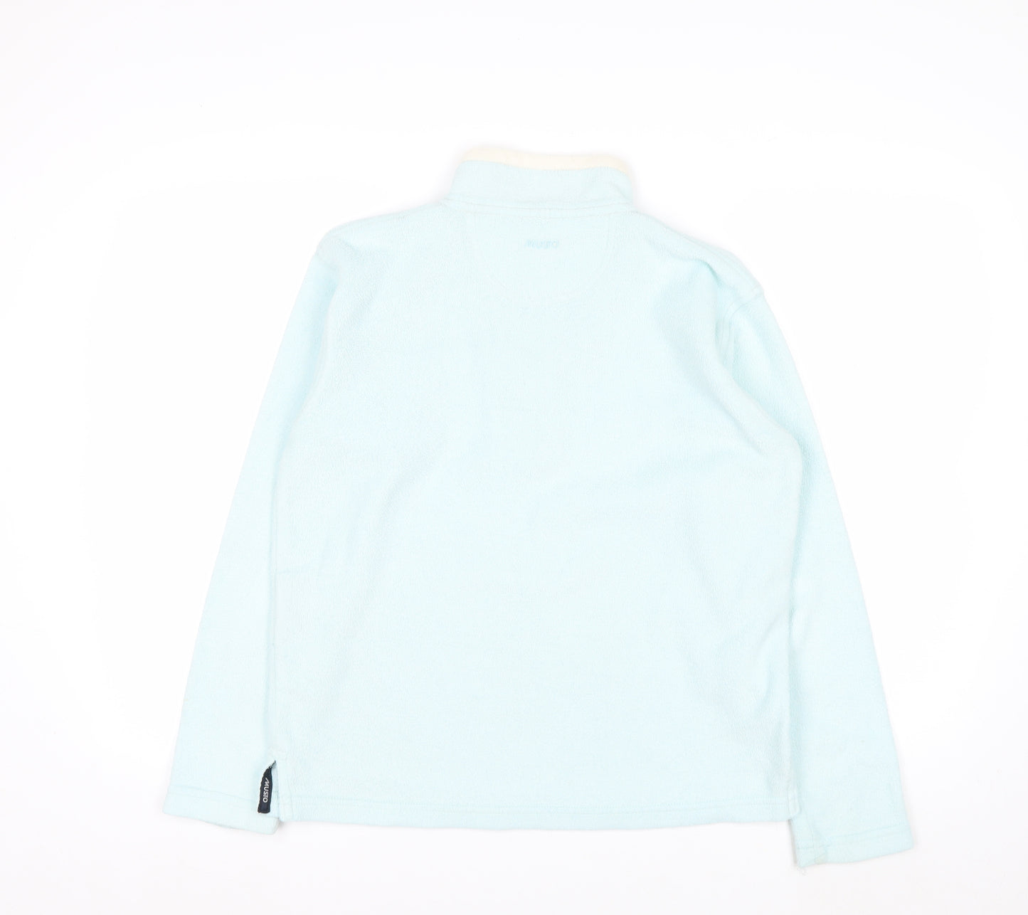 Musto Womens Light Blue 1/2 Zip Fleece Sweatshirt Size 12