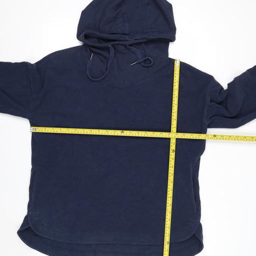 Sweaty Betty Women's Navy Blue Pullover Hoodie XL Soft Cotton Blend