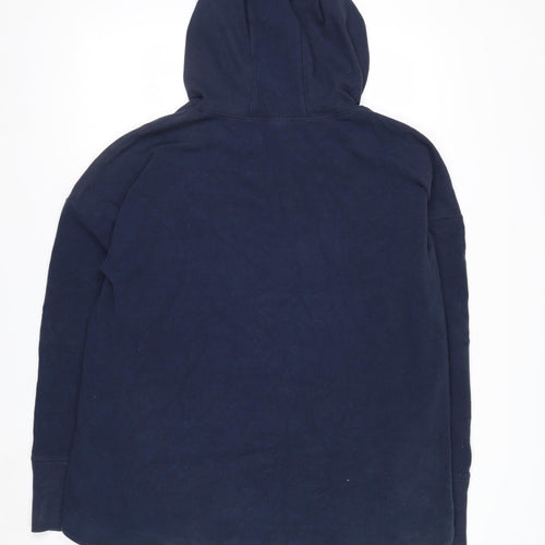 Sweaty Betty Women's Navy Blue Pullover Hoodie XL Soft Cotton Blend
