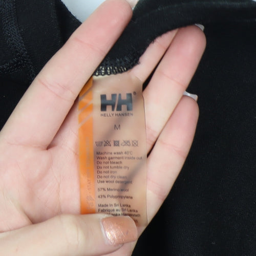 Helly Hansen Mens Black Long Sleeve Wool Top Size M