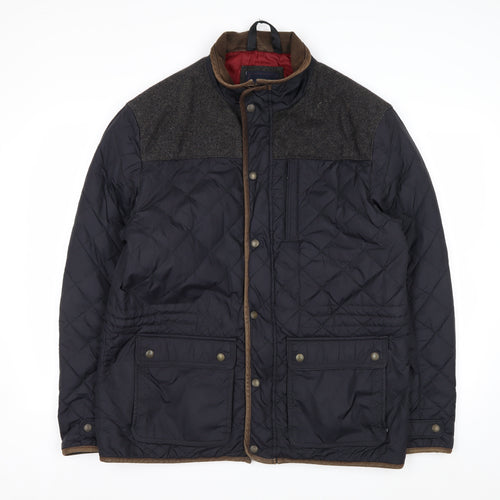 Marks and Spencer Blue Harbour Men's Blue Quilted Jacket L