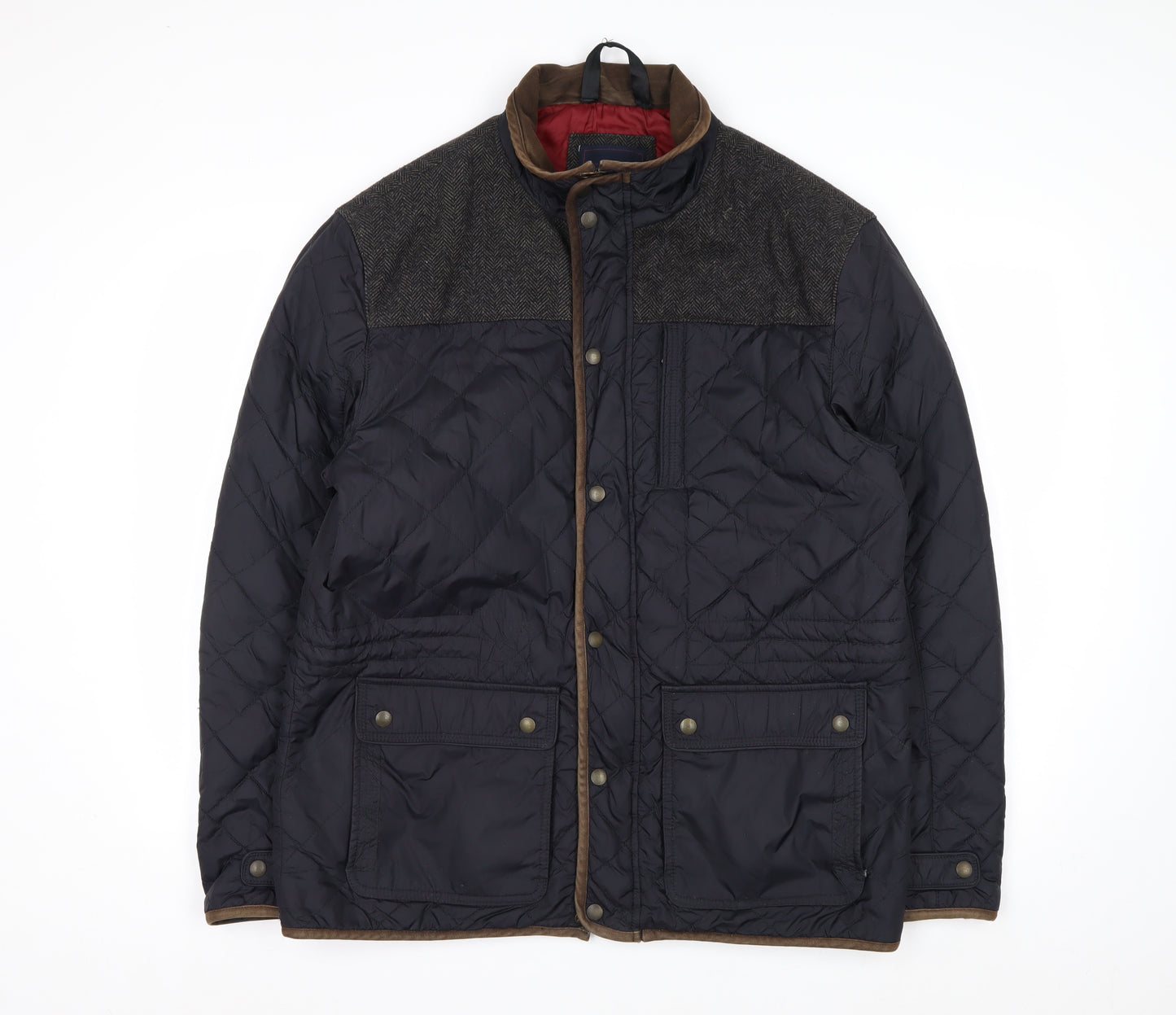 Marks and Spencer Blue Harbour Men's Blue Quilted Jacket L