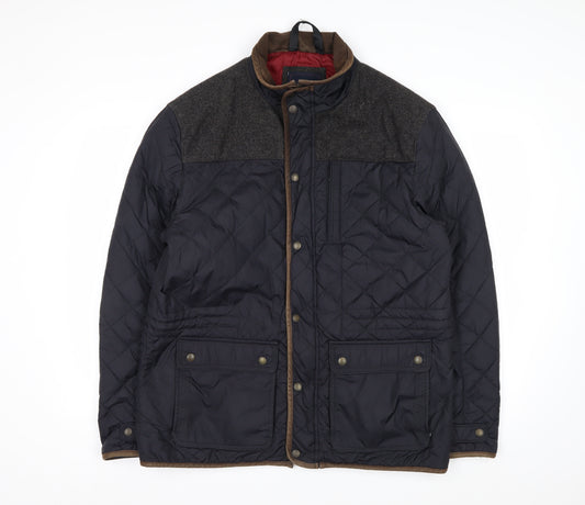 Marks and Spencer Blue Harbour Men's Blue Quilted Jacket L