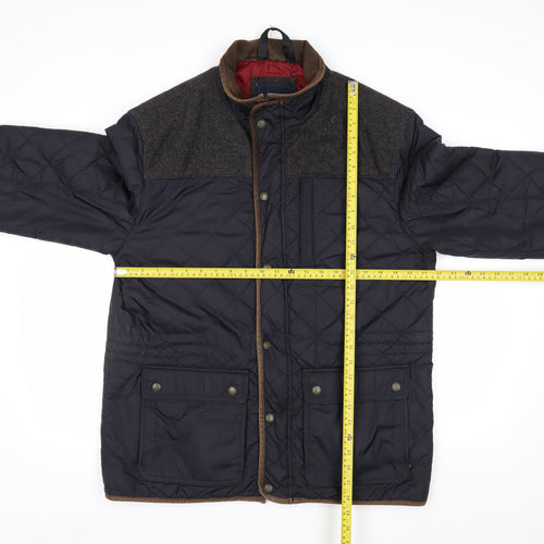 Marks and Spencer Blue Harbour Men's Blue Quilted Jacket L