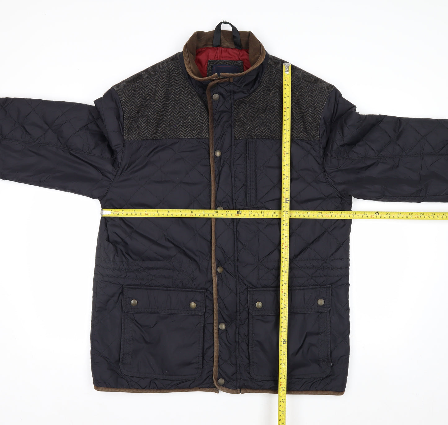 Marks and Spencer Blue Harbour Men's Blue Quilted Jacket L