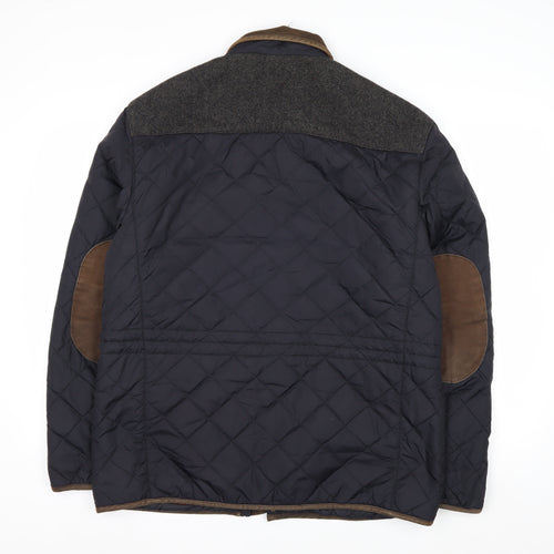 Marks and Spencer Blue Harbour Men's Blue Quilted Jacket L