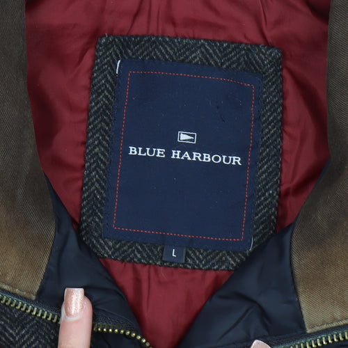Marks and Spencer Blue Harbour Men's Blue Quilted Jacket L