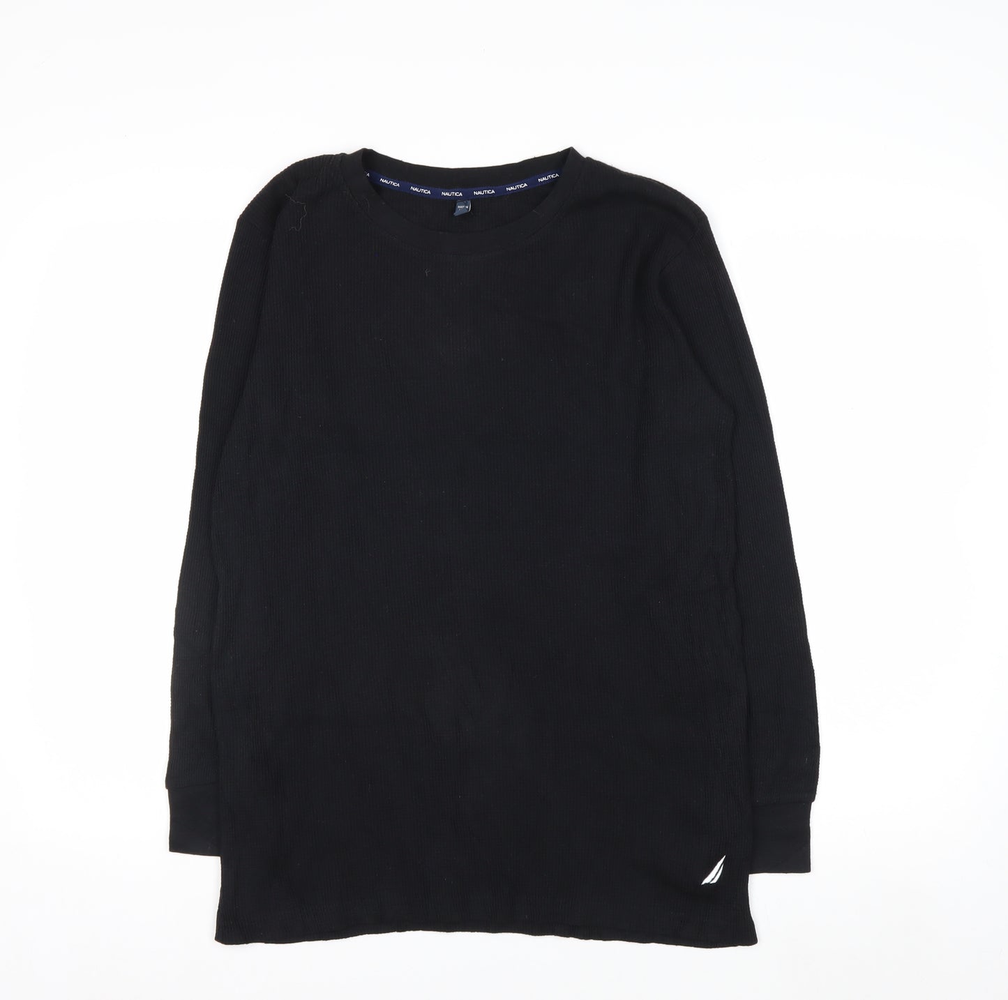 Nautica Men’s Black Long Sleeve Knit Casual Top XL
