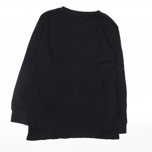 Nautica Men’s Black Long Sleeve Knit Casual Top XL