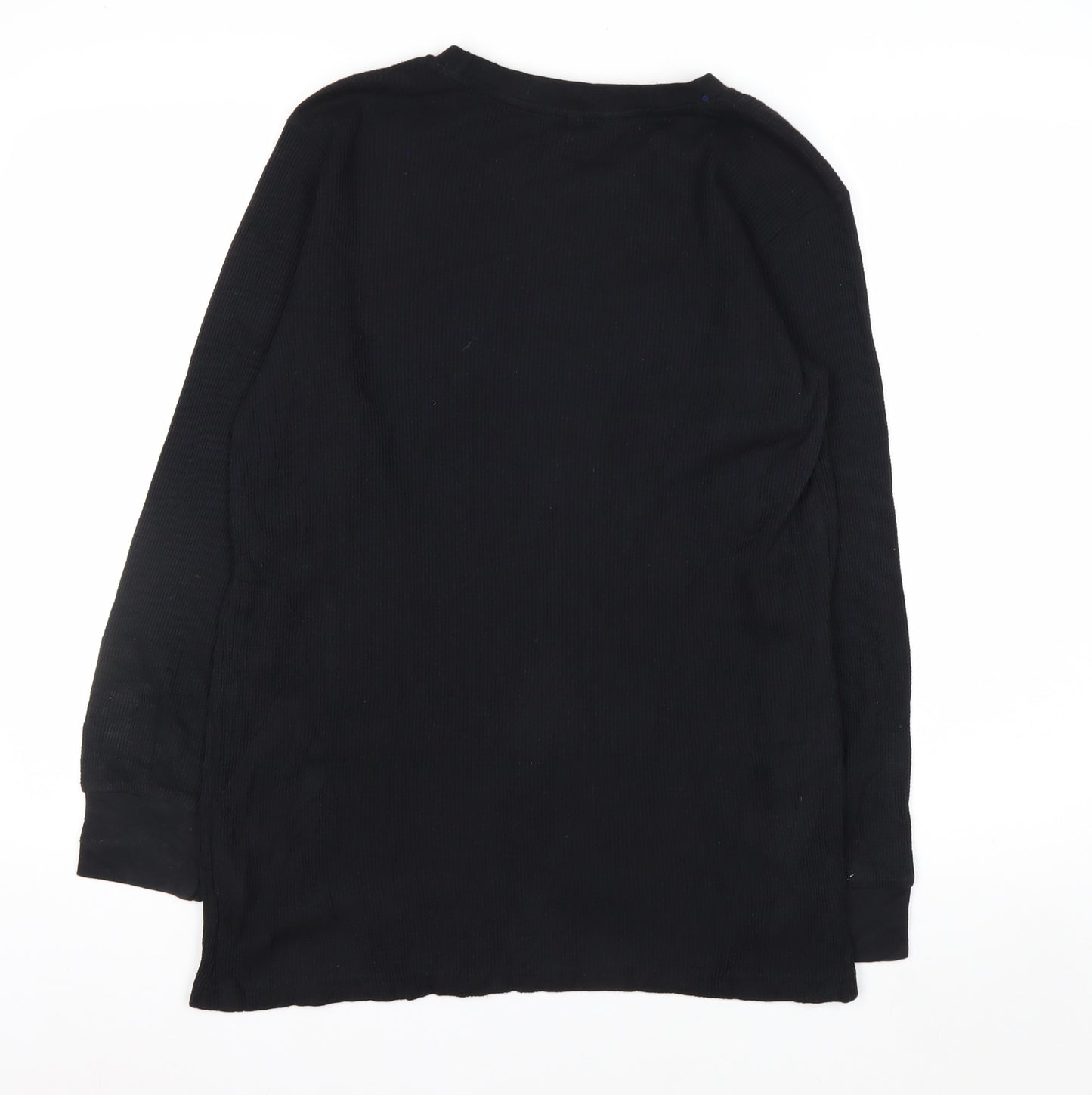 Nautica Men’s Black Long Sleeve Knit Casual Top XL