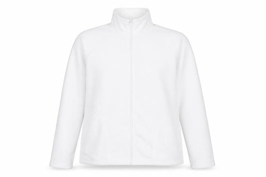 Front view of Result Core Women White Full Zip Fleece Sweatshirt L