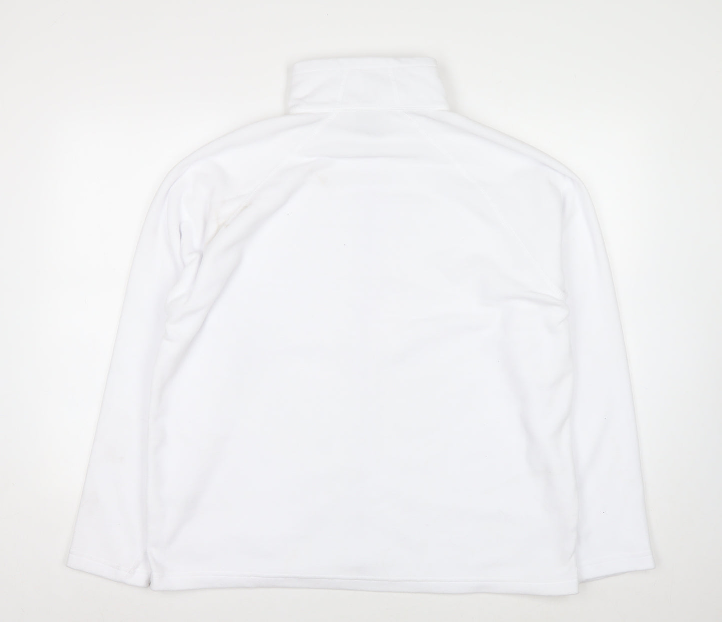 Result Core Women White Full Zip Fleece Sweatshirt L
