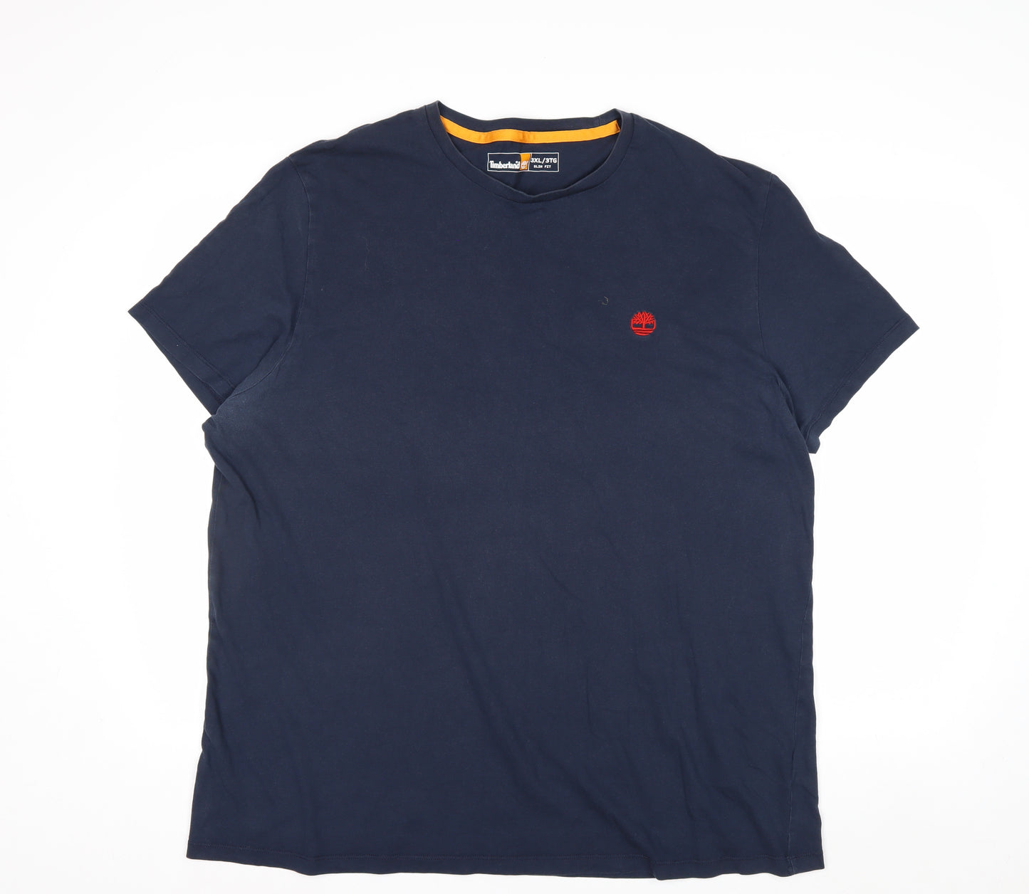 Timberland Men's Navy Blue Slim Fit 3XL Cotton T-Shirt