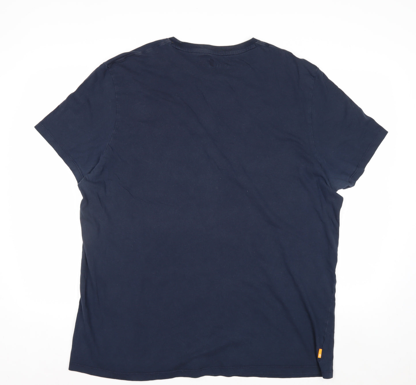Timberland Men's Navy Blue Slim Fit 3XL Cotton T-Shirt